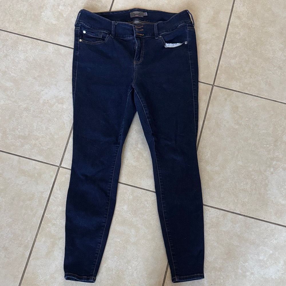 Torrid Dark Blue Skinny Jeans